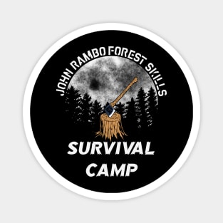 John Rambo Forest Skills Survival Camp Magnet